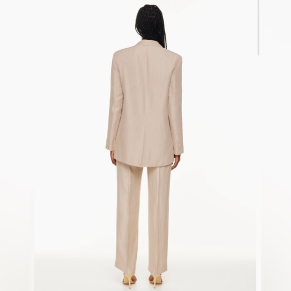 Agency Linen Blazer Kasha Taupe Size XXS - Picture 3 of 6